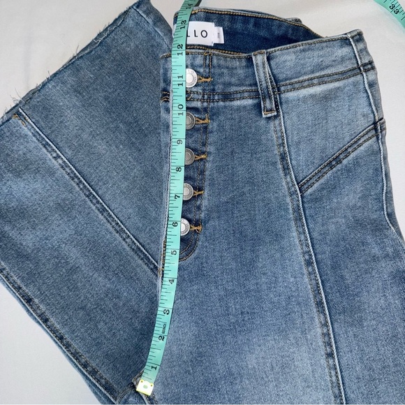 Cello Flared Wide Leg Jeans Women’s 28 x 32 Long Cowgirl 70s - Picture 3 of 11